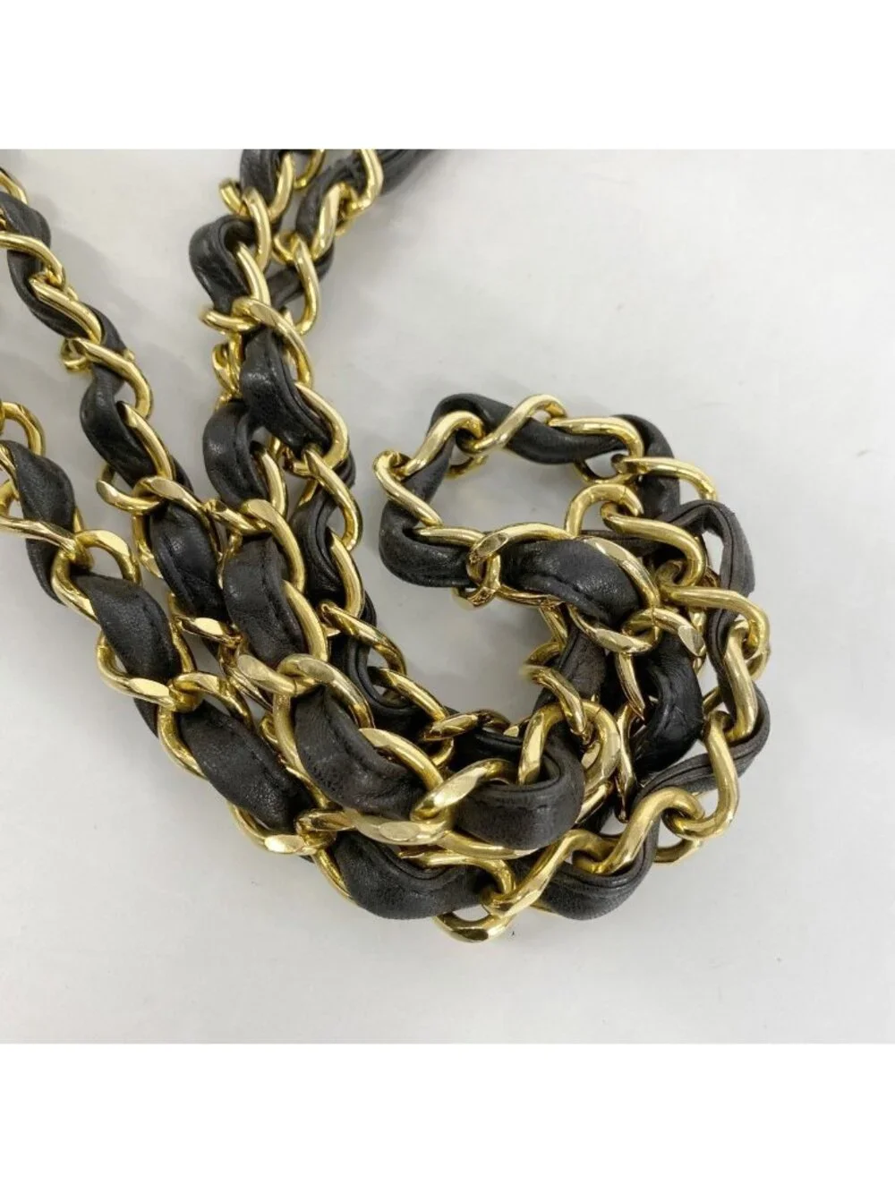 Chanel Shoulder Bag Maxi Quilted Lambskin Black Gold